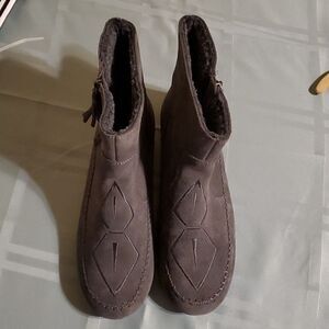 SPORTO SUEDE  BOOTS WHIPSTITCH GRAY  8 1/2